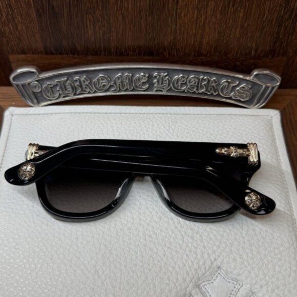 NEW Chrome Hearts Trititsagain Sunglasses Cross Black/Gold main image 6